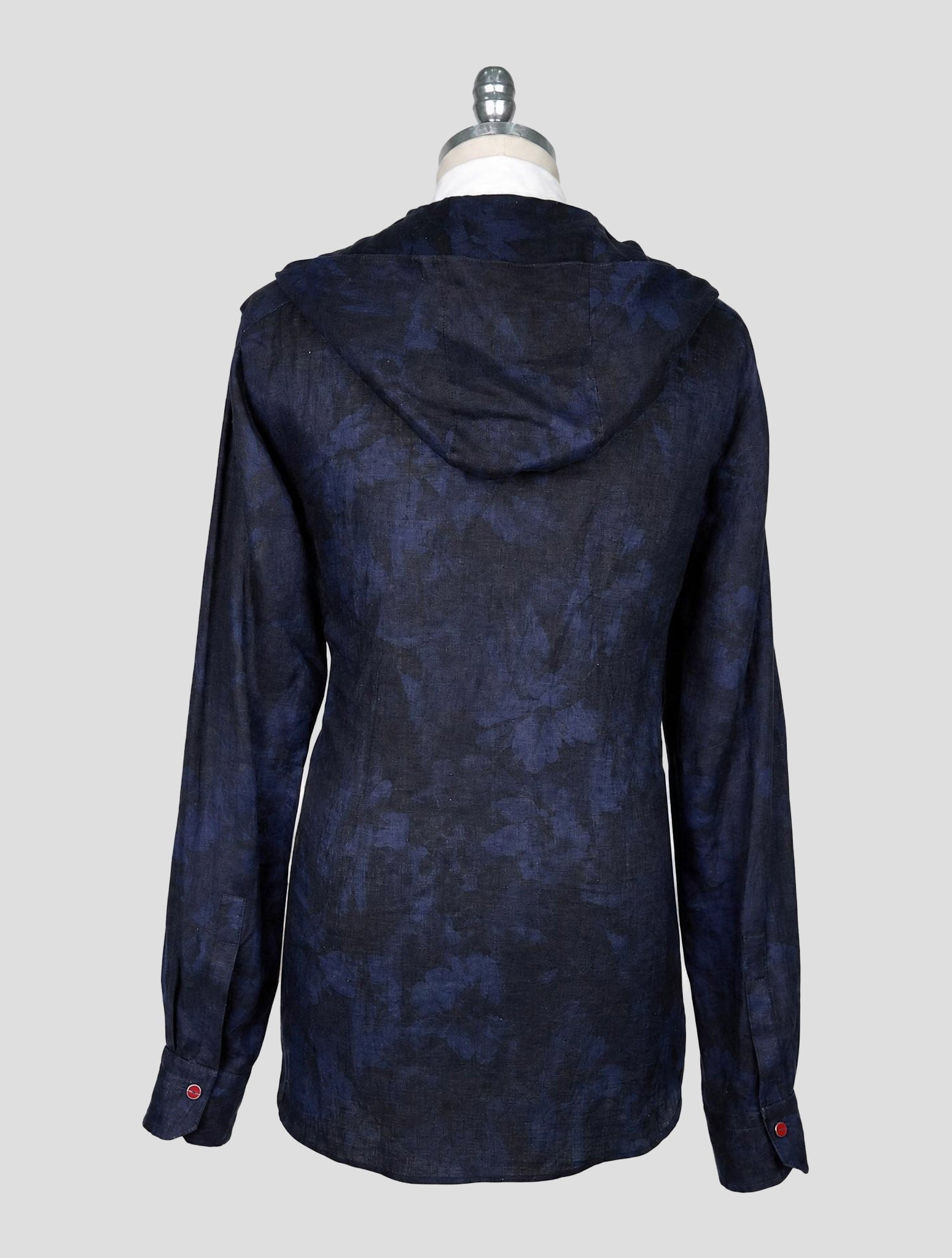 Kiton Blue Linen Mariano Shirt
