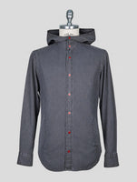 Kiton Gray Cotton Ea Mariano Shirt