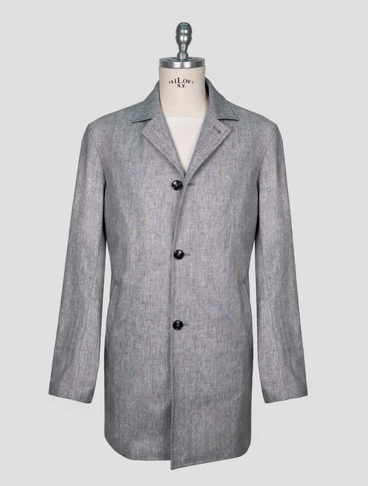 Kiton Gray Linen Overshirt