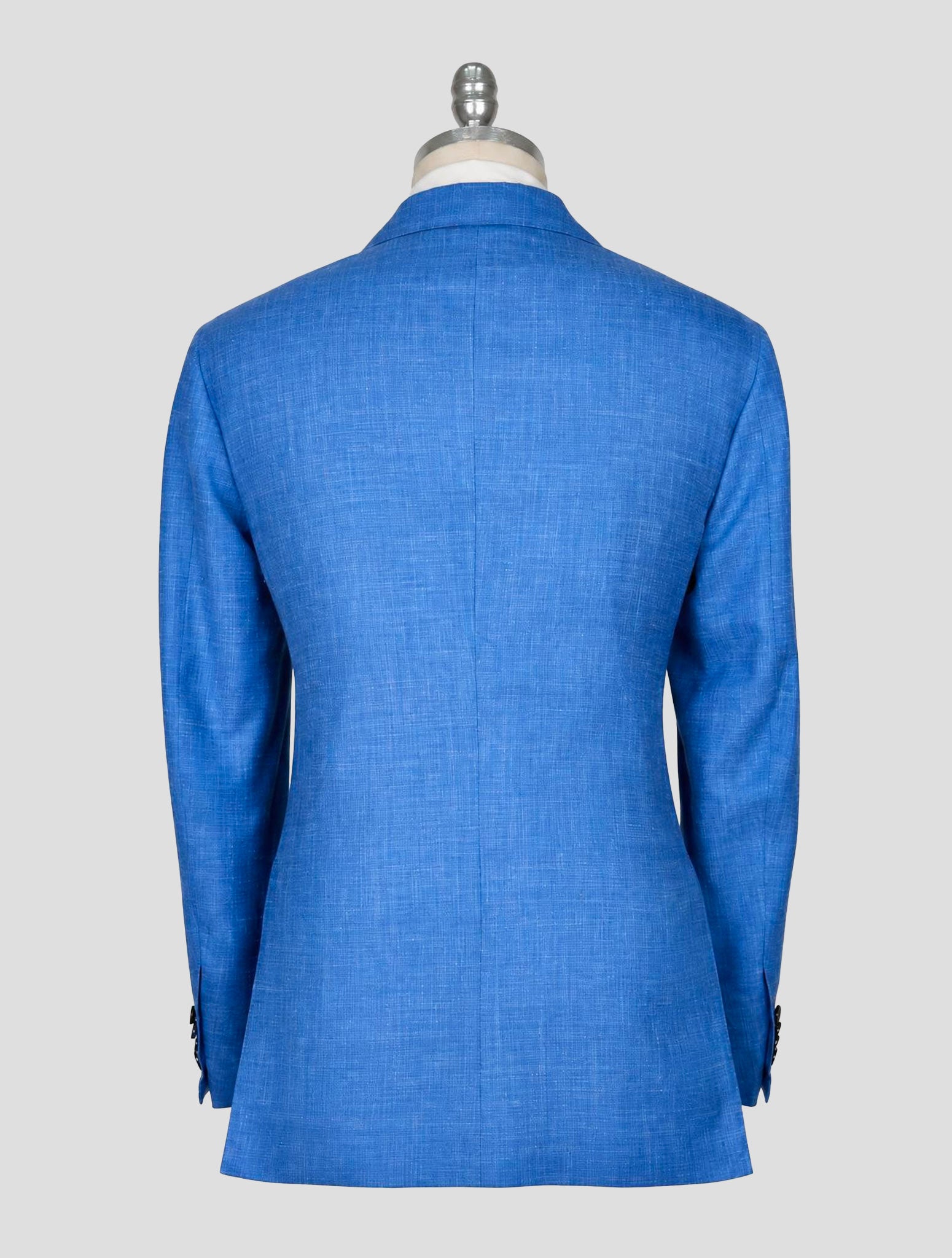 Kiton Blue Cashmere Silk Linen Blazer