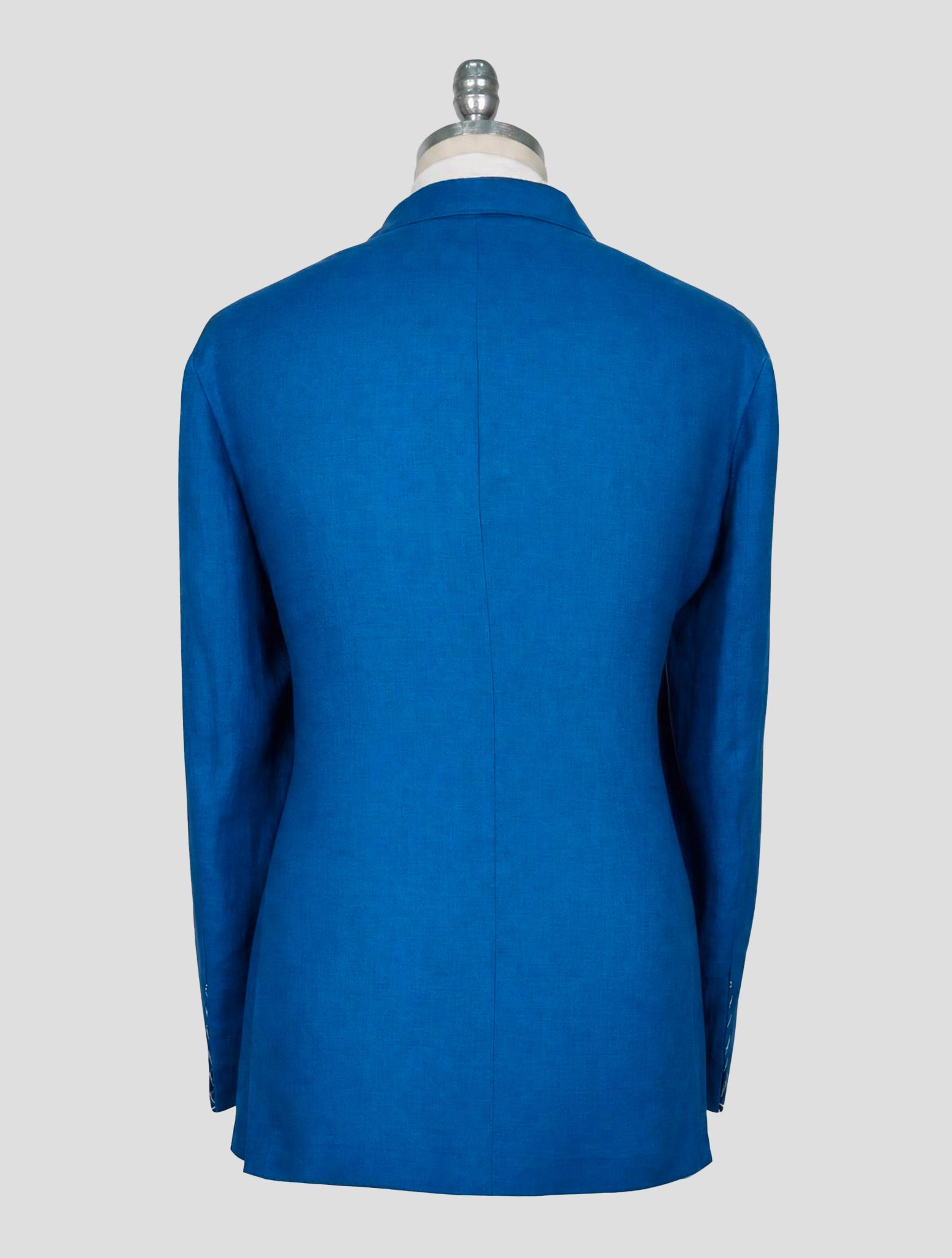 Kiton Blue Linen Blazer