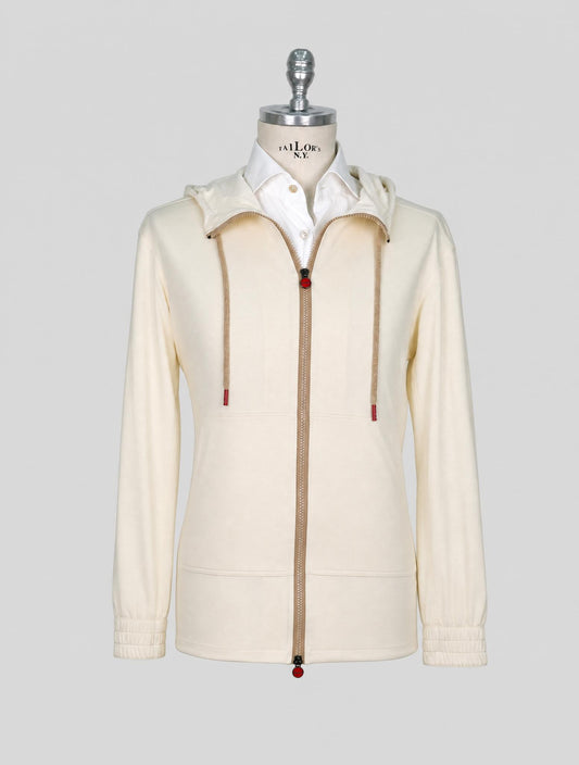 Kiton Ivory Cotton Shirt Umbi