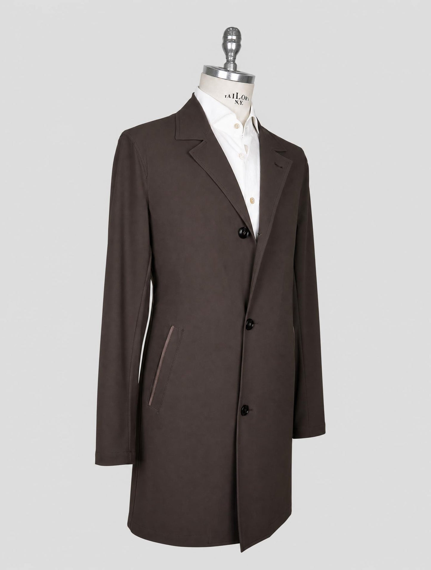 Kiton Brown Pa Ea Overcoat