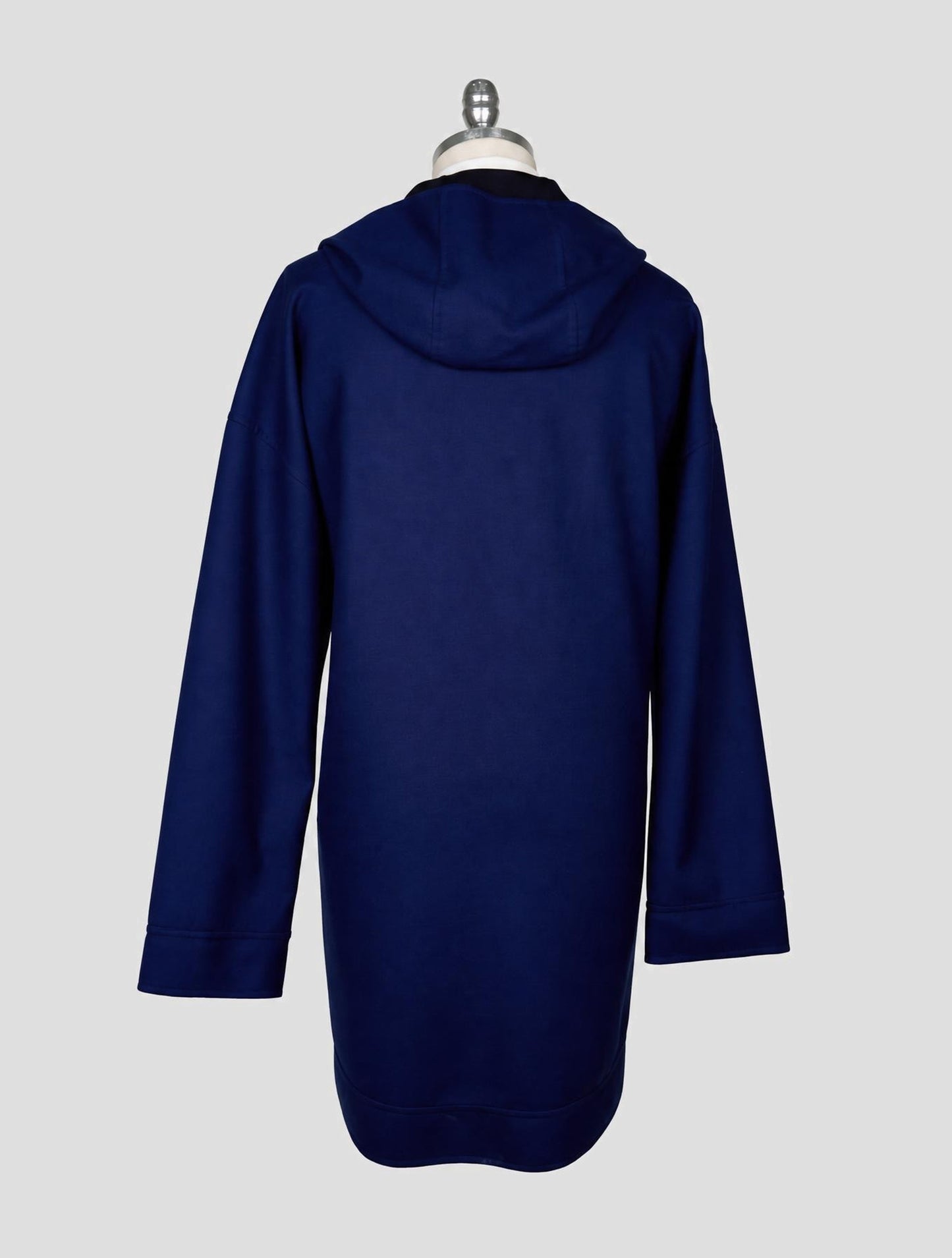 Kiton Blue Wool Ea Overcoat