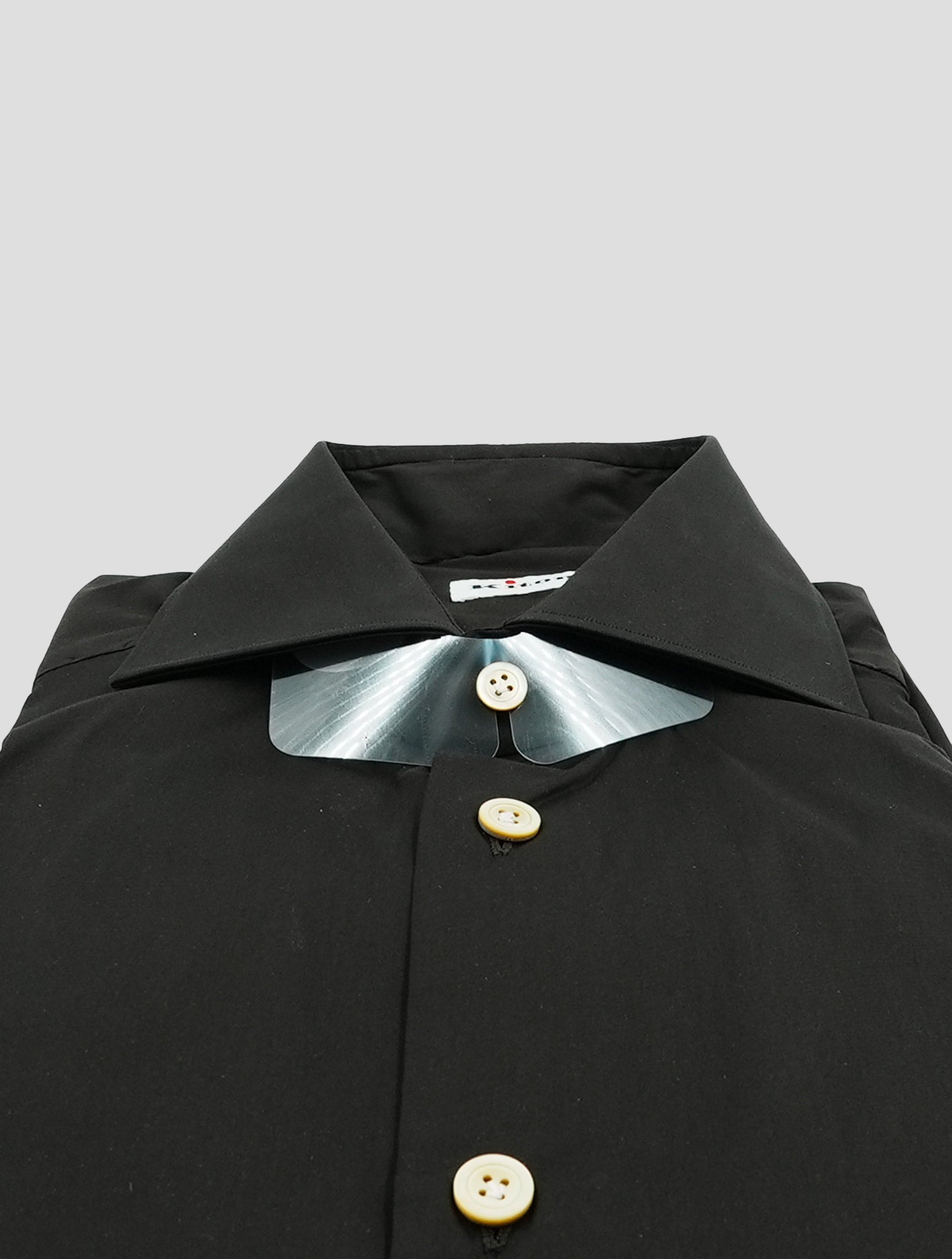 Kiton Black Cotton Pa Ea Shirt