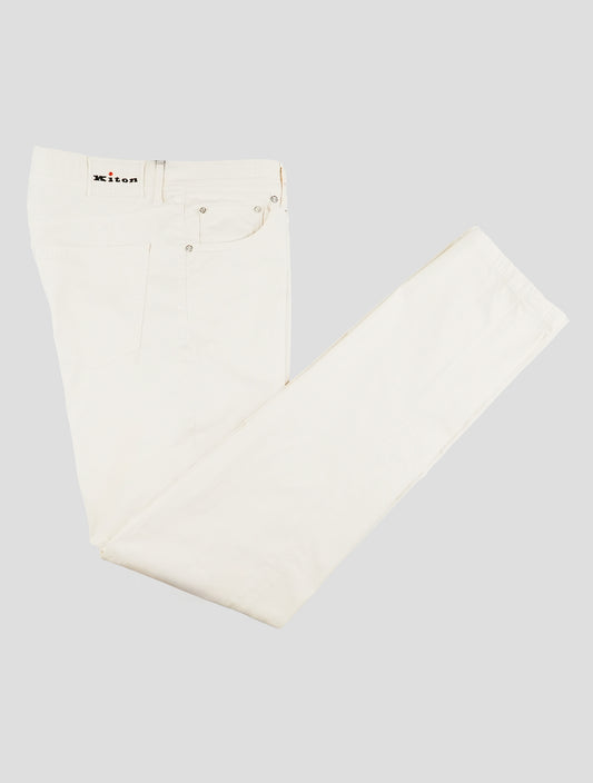 Kiton Beige Cotton Ea Jeans