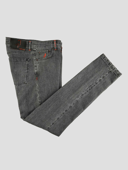 Kiton Gray Cotton Ea Special Edition Plus One Jeans