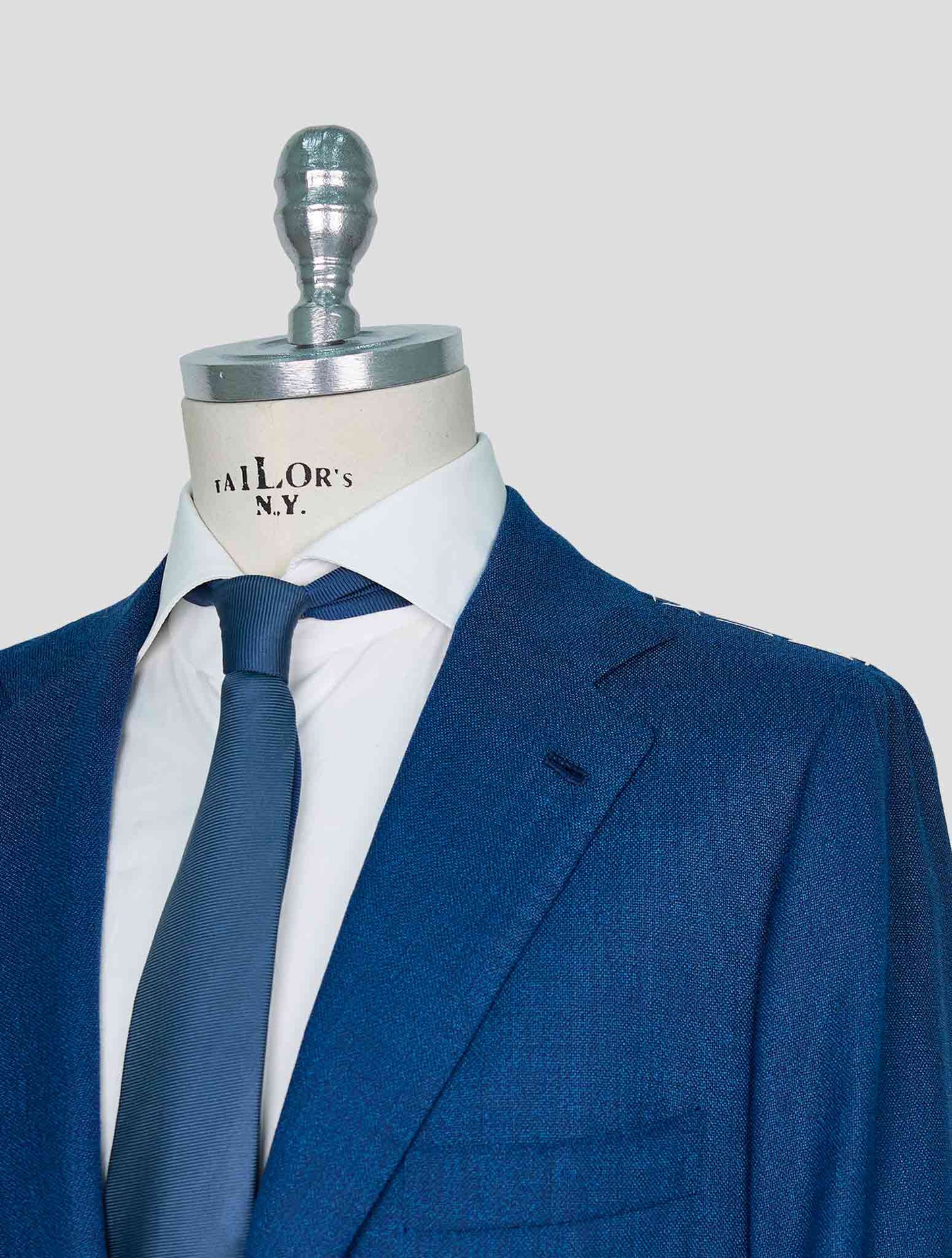 Kiton Blue Virgin Wool Cashmere Suit