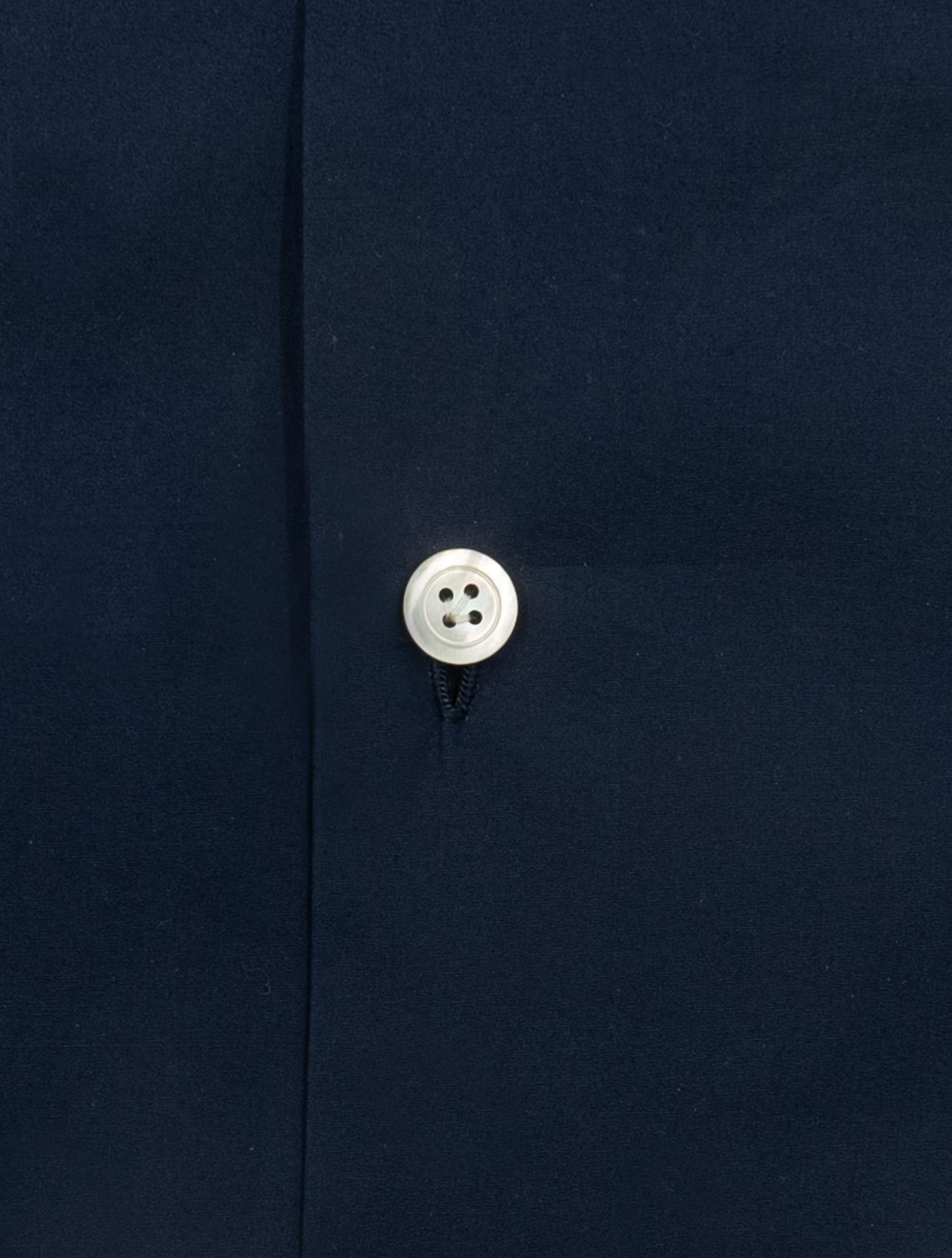 Kiton Blue Navy Cotton Shirt