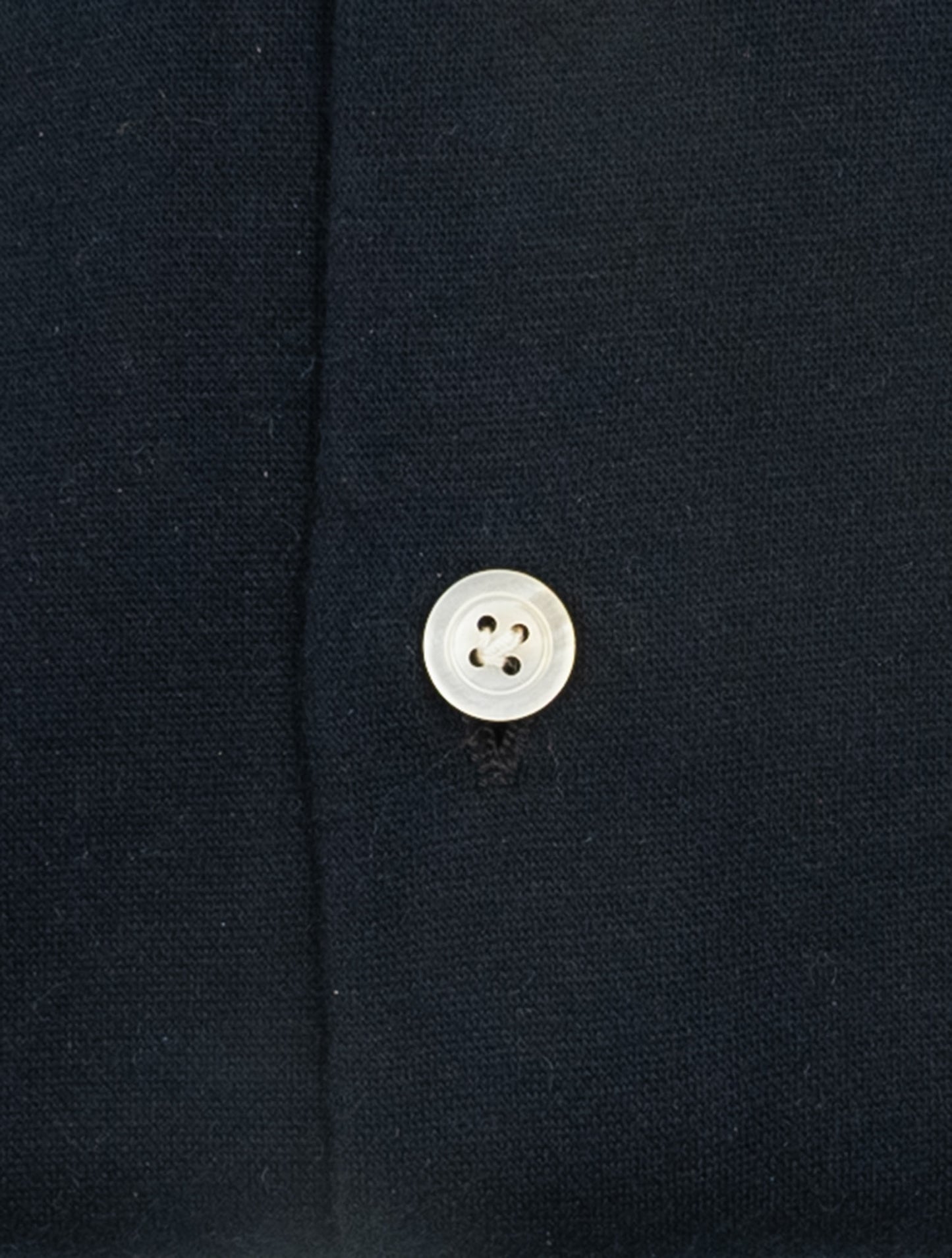 Kiton Blue Navy Cotton Cashmere Korean Shirt