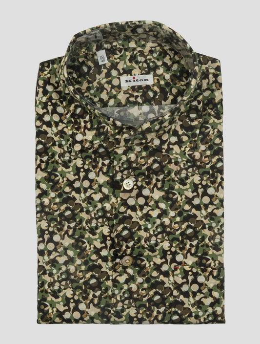 Kiton Multicolor Cotton Shirt Nerano