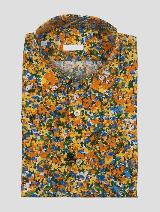 Kiton Multicolor Cotton Shirt Nerano