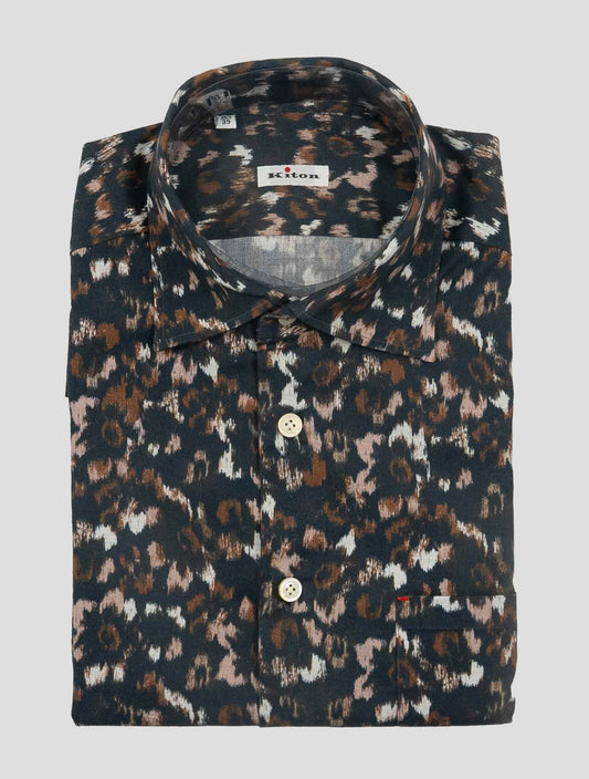 Kiton Multicolor Cotton Shirt Nerano