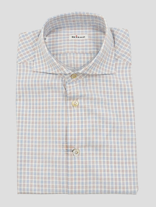 Kiton Multicolor Cotton Shirt