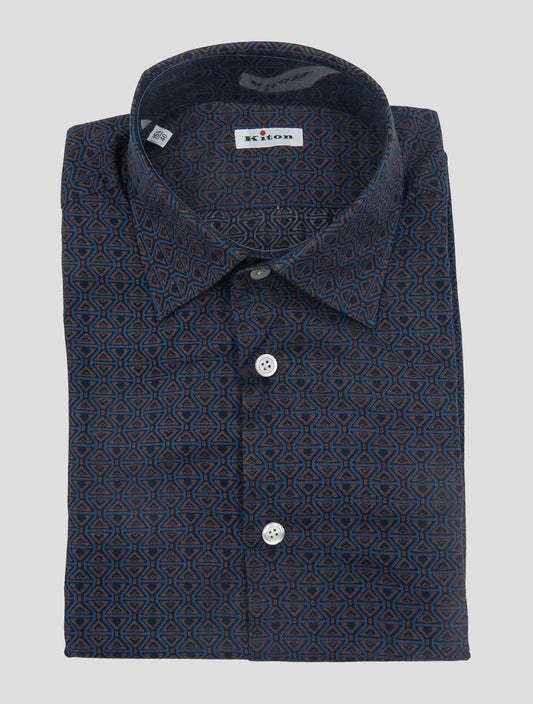 Kiton Multicolor Cotton Shirt