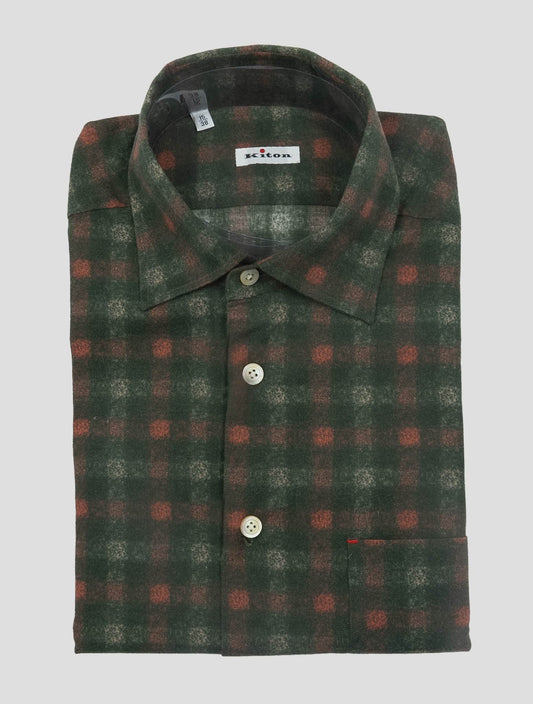 Kiton Multicolor Cotton Shirt Nerano