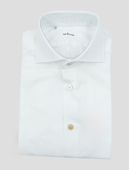 Kiton White Cotton Shirt