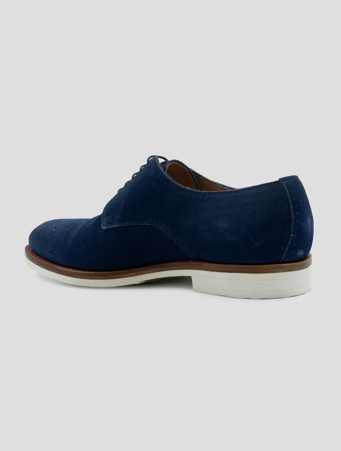 Kiton Blue Leather Suede Shoes