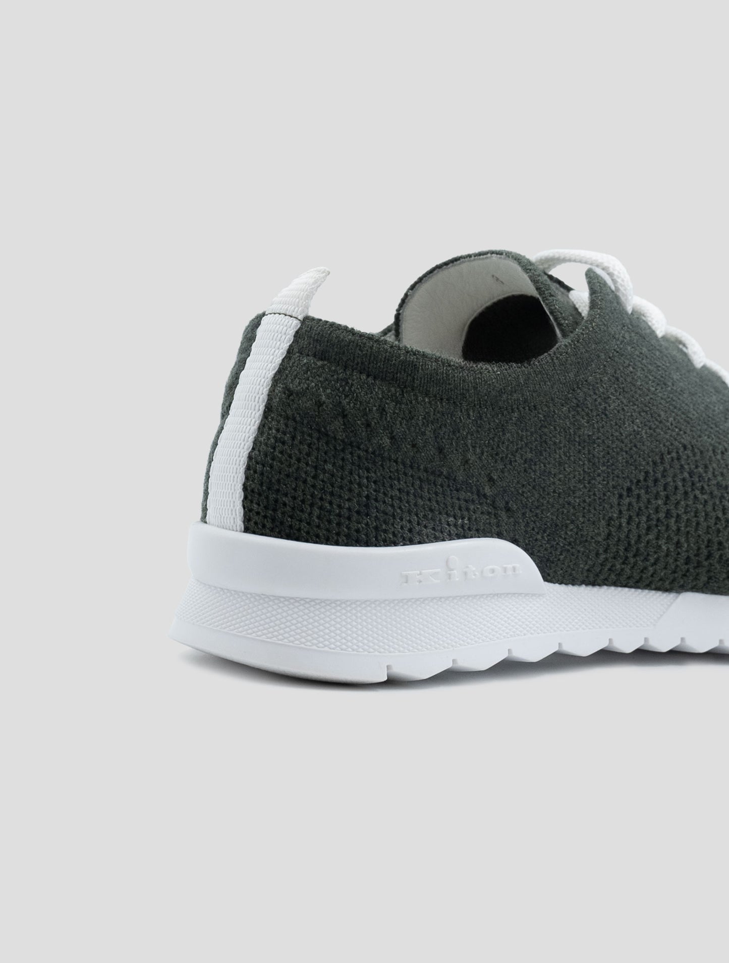 Kiton Green Cashmere Pl Sneakers