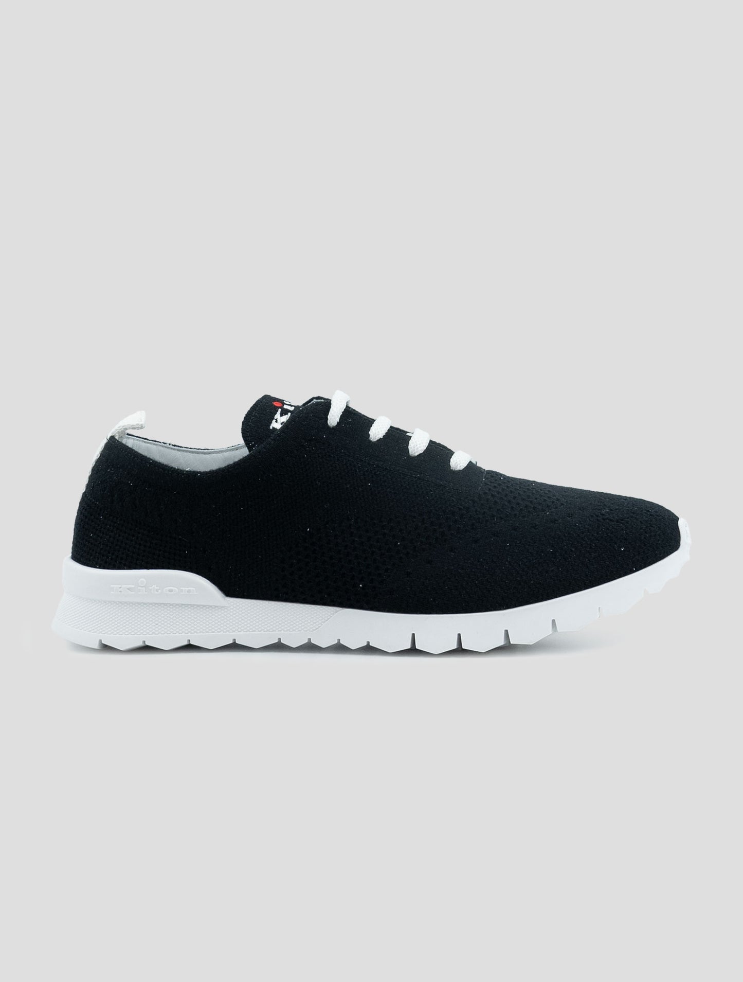 Kiton Black Cashmere Pl Sneakers