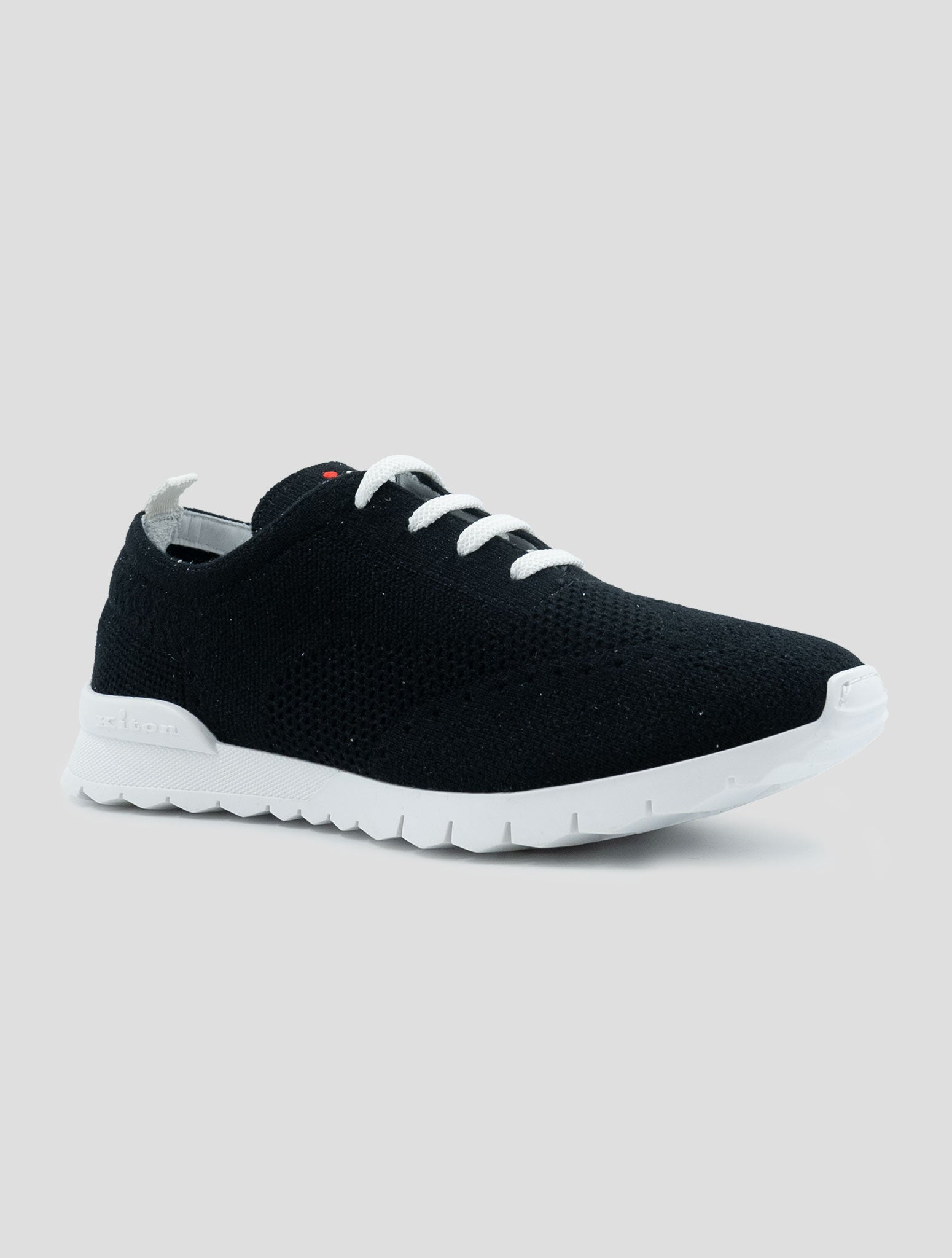 Kiton Black Cashmere Pl Sneakers
