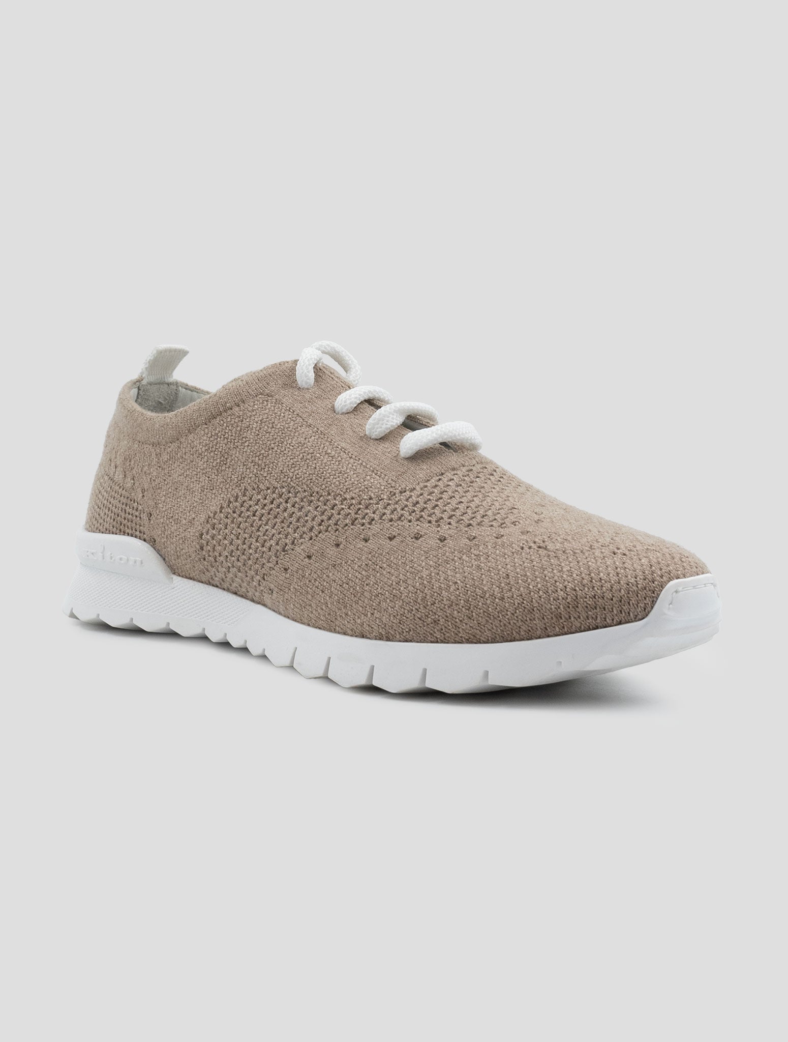 Kiton Brown Cashmere Pl Sneakers