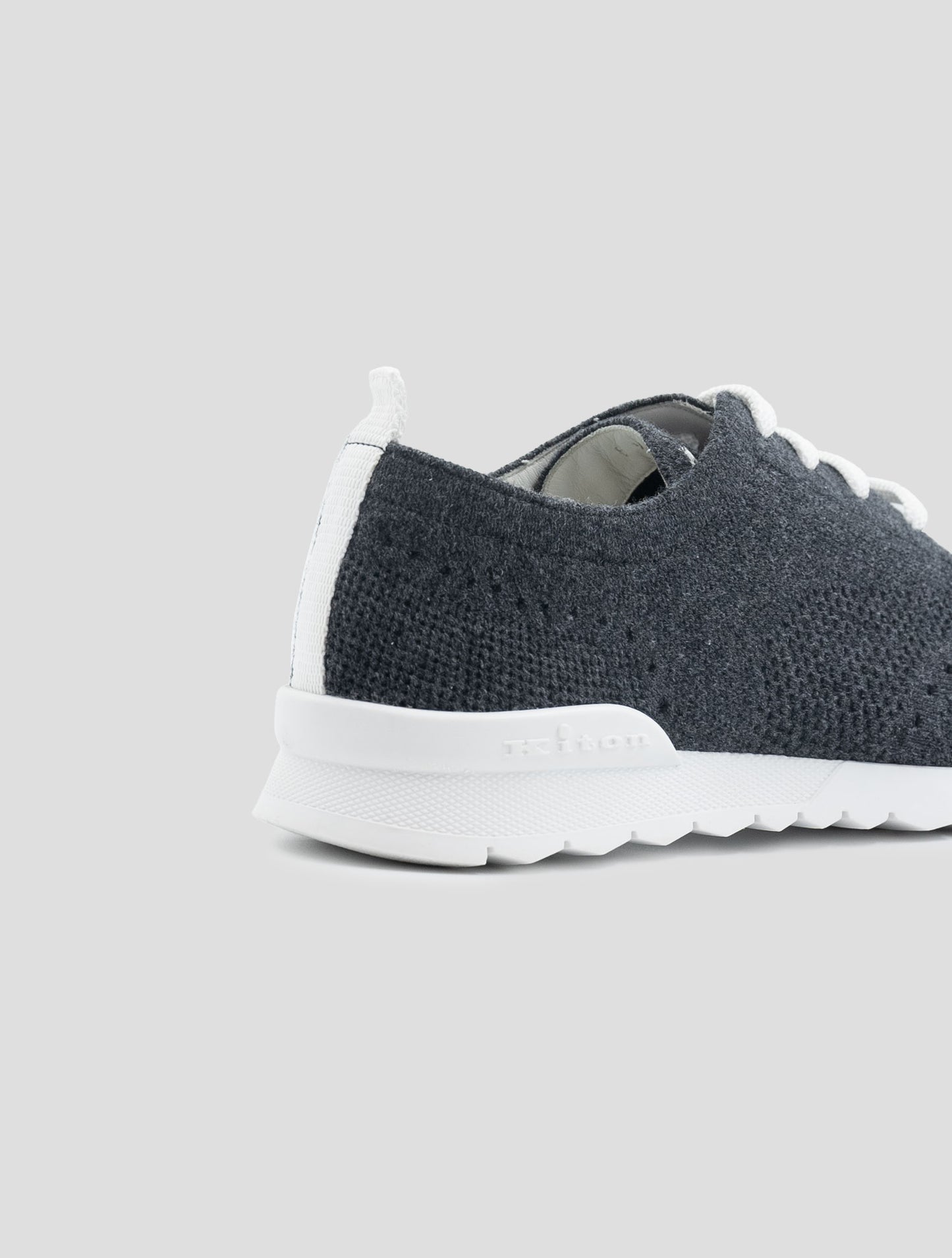 Kiton Gray Cashmere Pl Sneakers