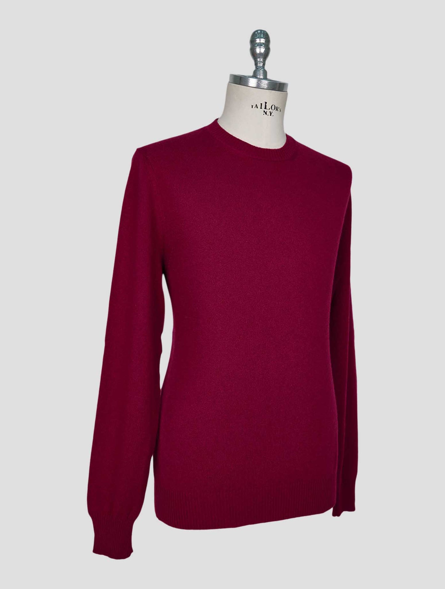 Kiton Red Cashmere Sweater Crewneck