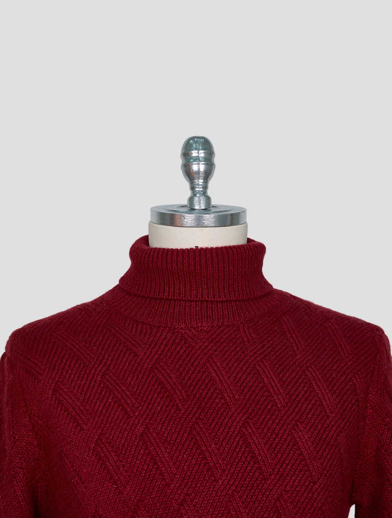 Kiton Burgundy Cashmere Sweater Turtleneck