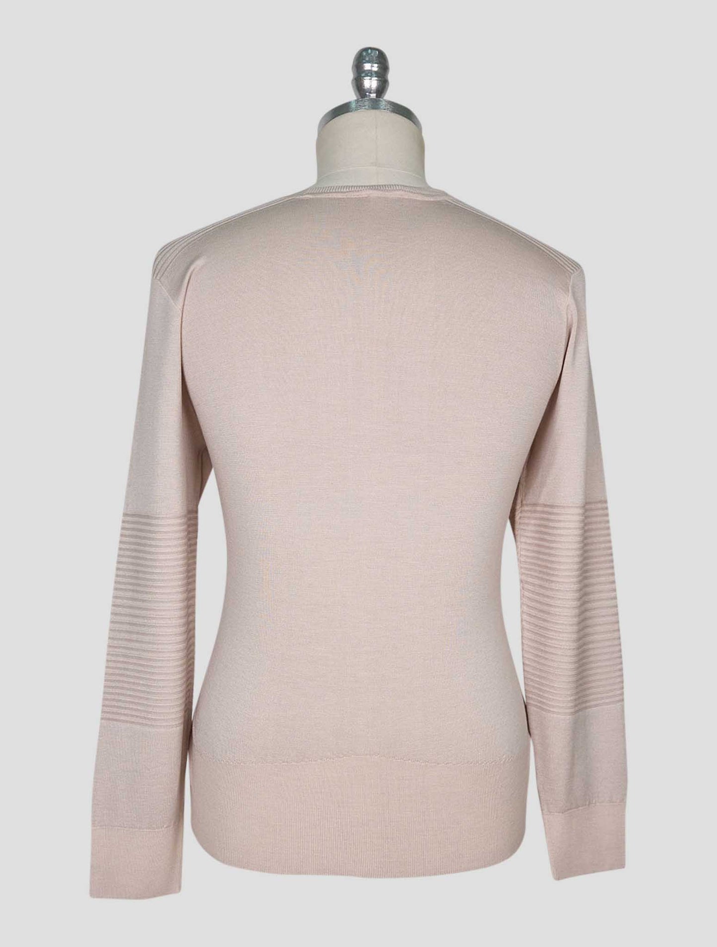 Kiton Beige Cashmere Silk Sweater Crewneck