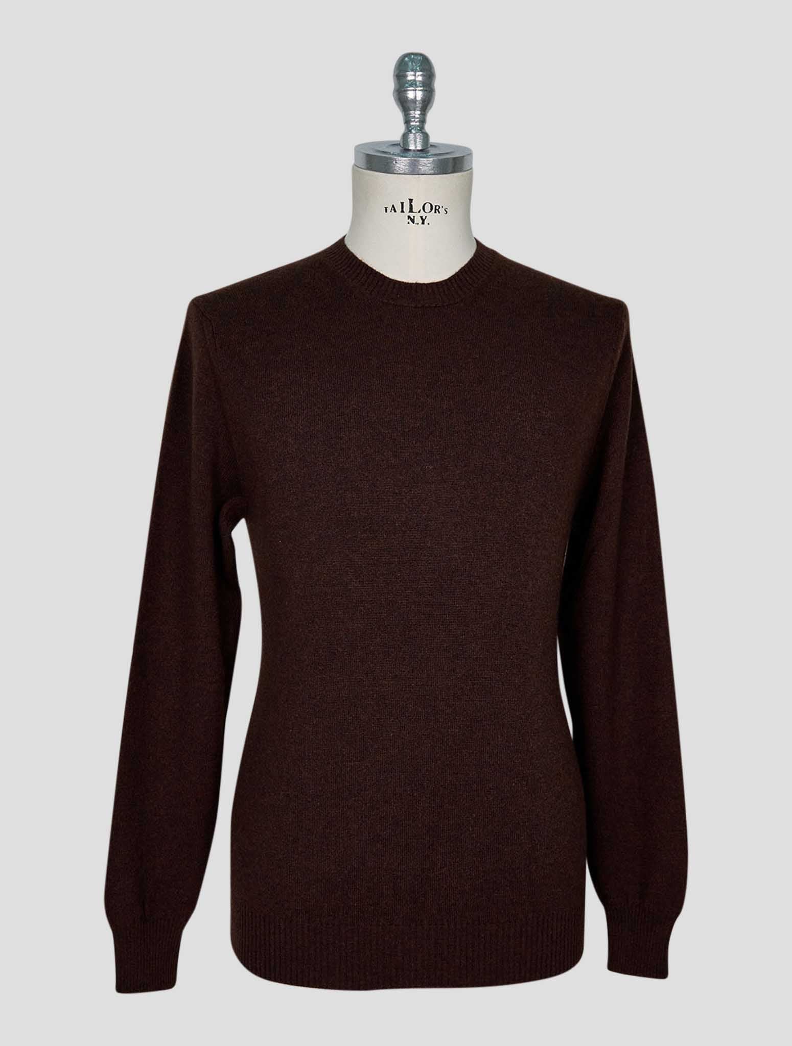 Kiton Brown Cashmere Sweater Crewneck