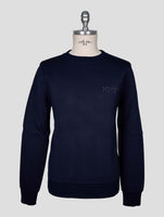 Kiton Knt Blue Viscose Ea Sweater Crewneck