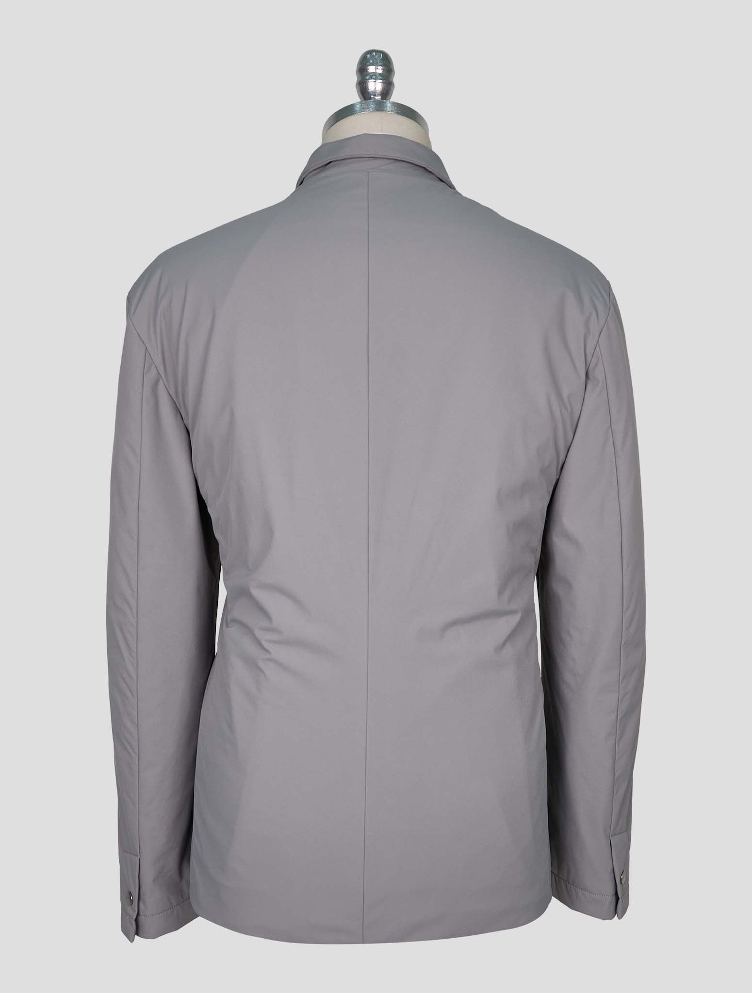Kiton Gray Pl Viscose Ea Coat