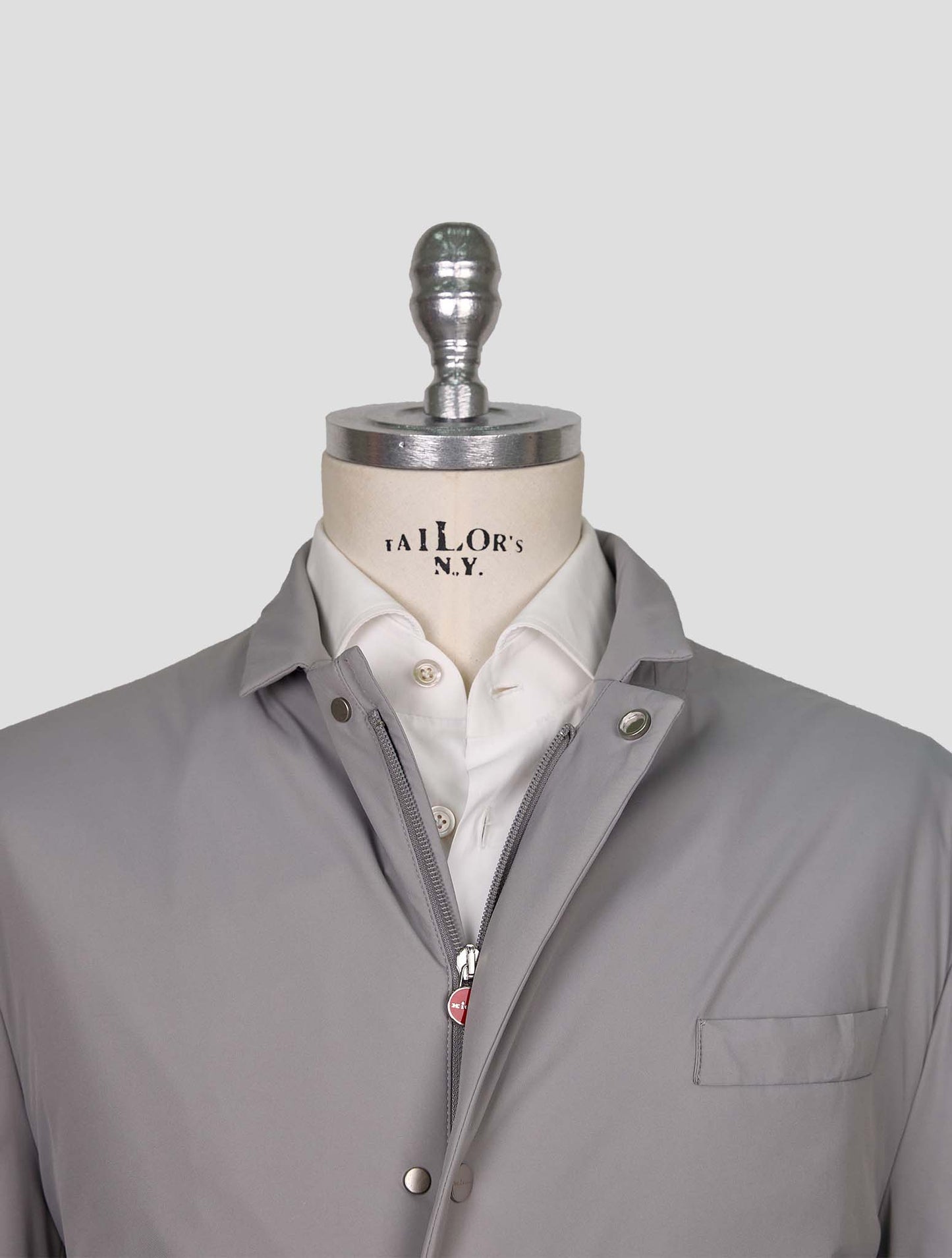 Kiton Gray Pl Viscose Ea Coat