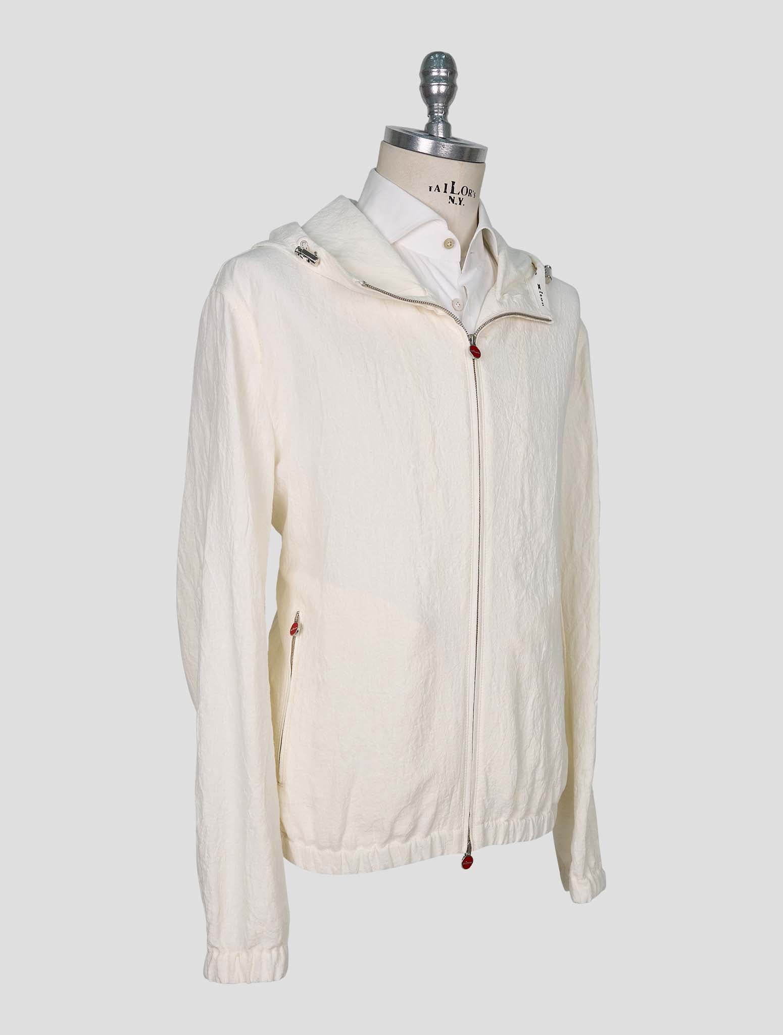 Kiton White Linen Coat