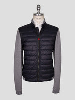 Kiton Gray Cotton Cashmere Coat