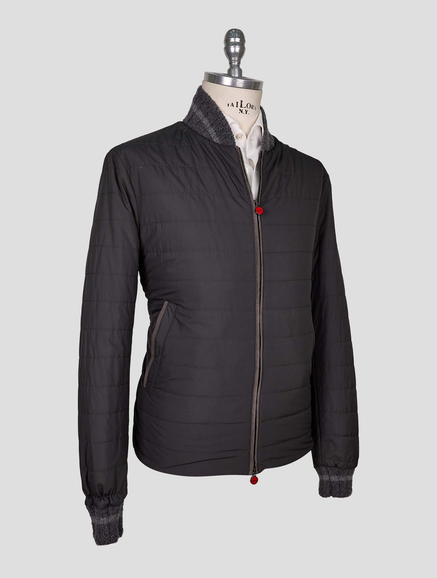 Kiton Gray Pl Coat