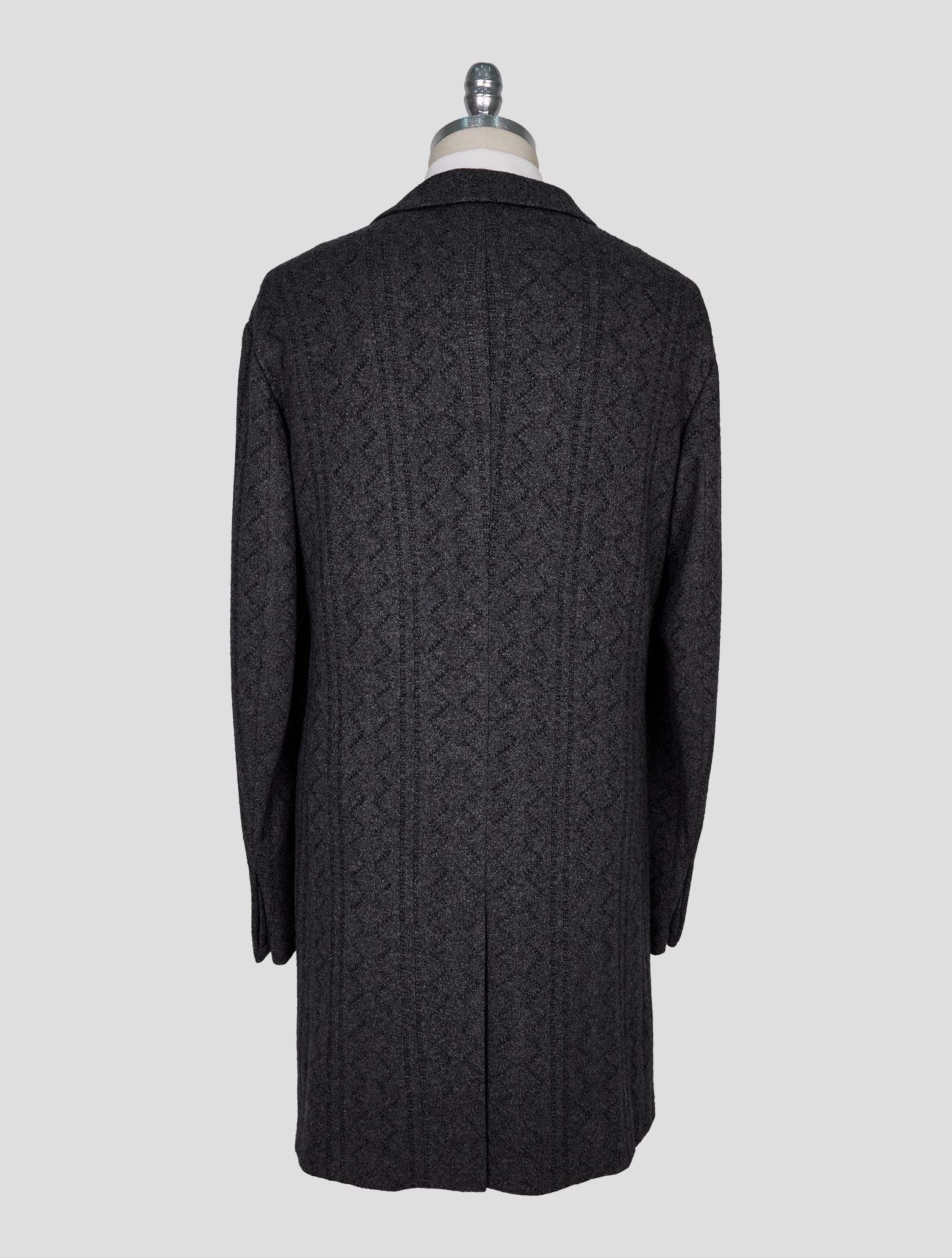 Kiton Knt Gray Cashmere Overcoat