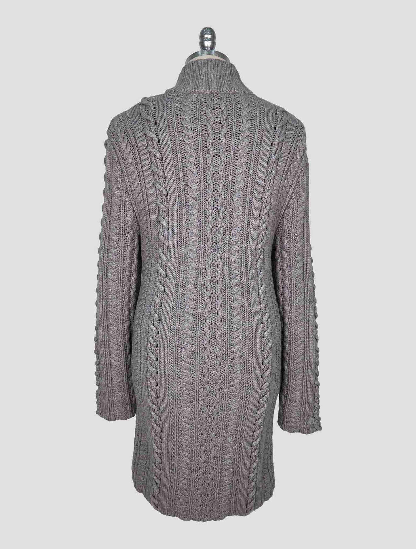 Kiton Gray Cashmere Sweater Coat