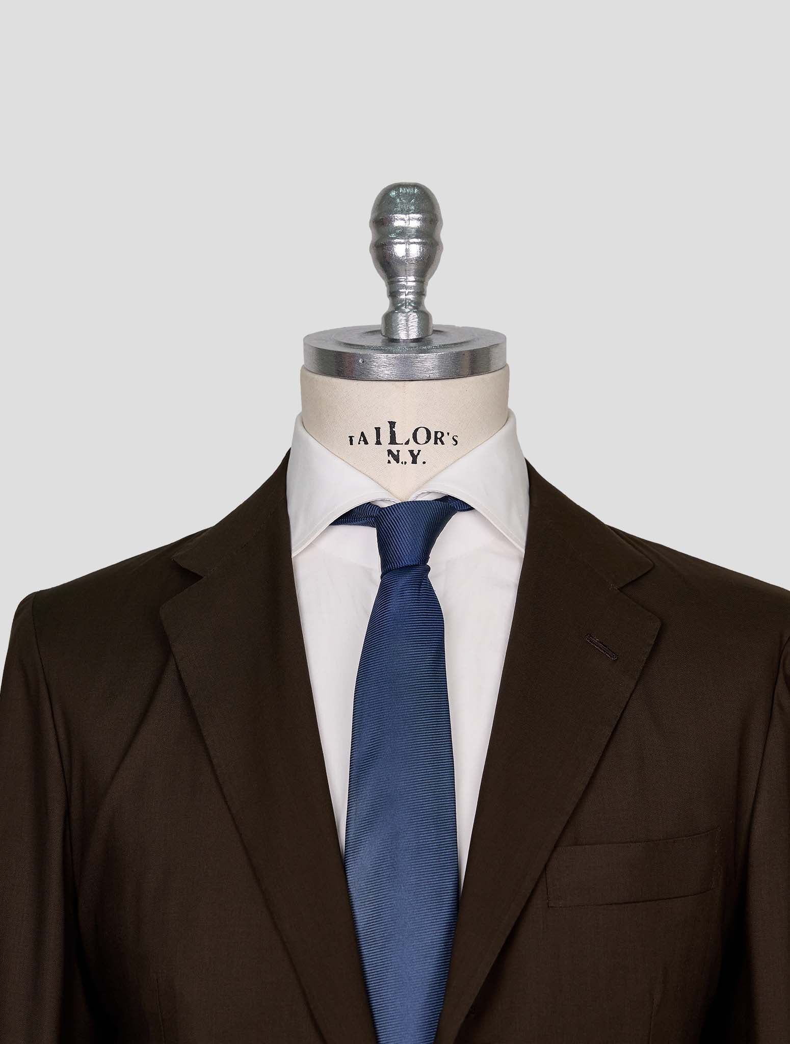 Kiton Brown Wool Blazer
