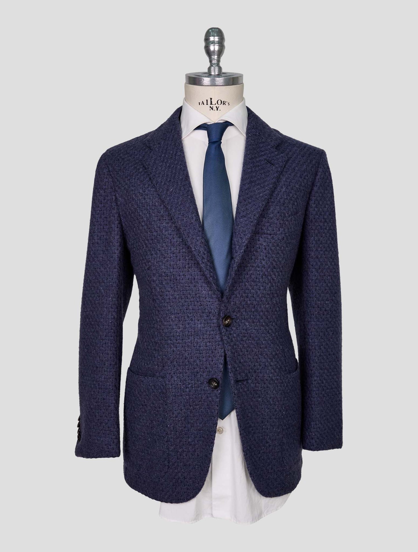 Kiton Blue Cashmere Blazer