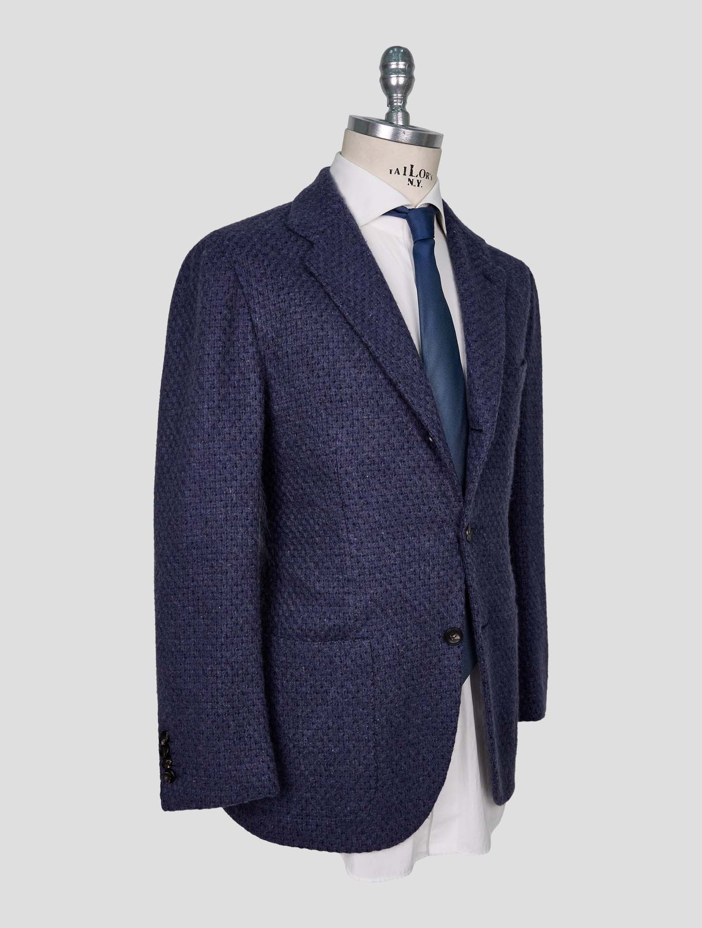 Kiton Blue Cashmere Blazer