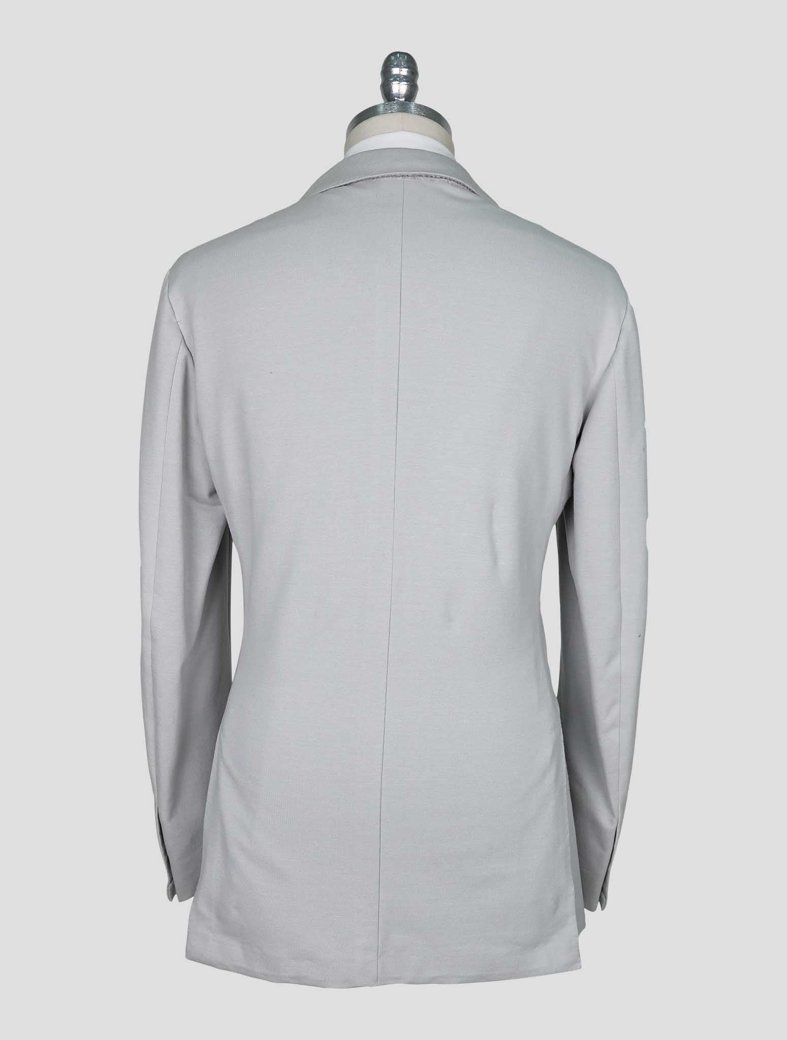 Kiton Gray Cotton Ea Blazer