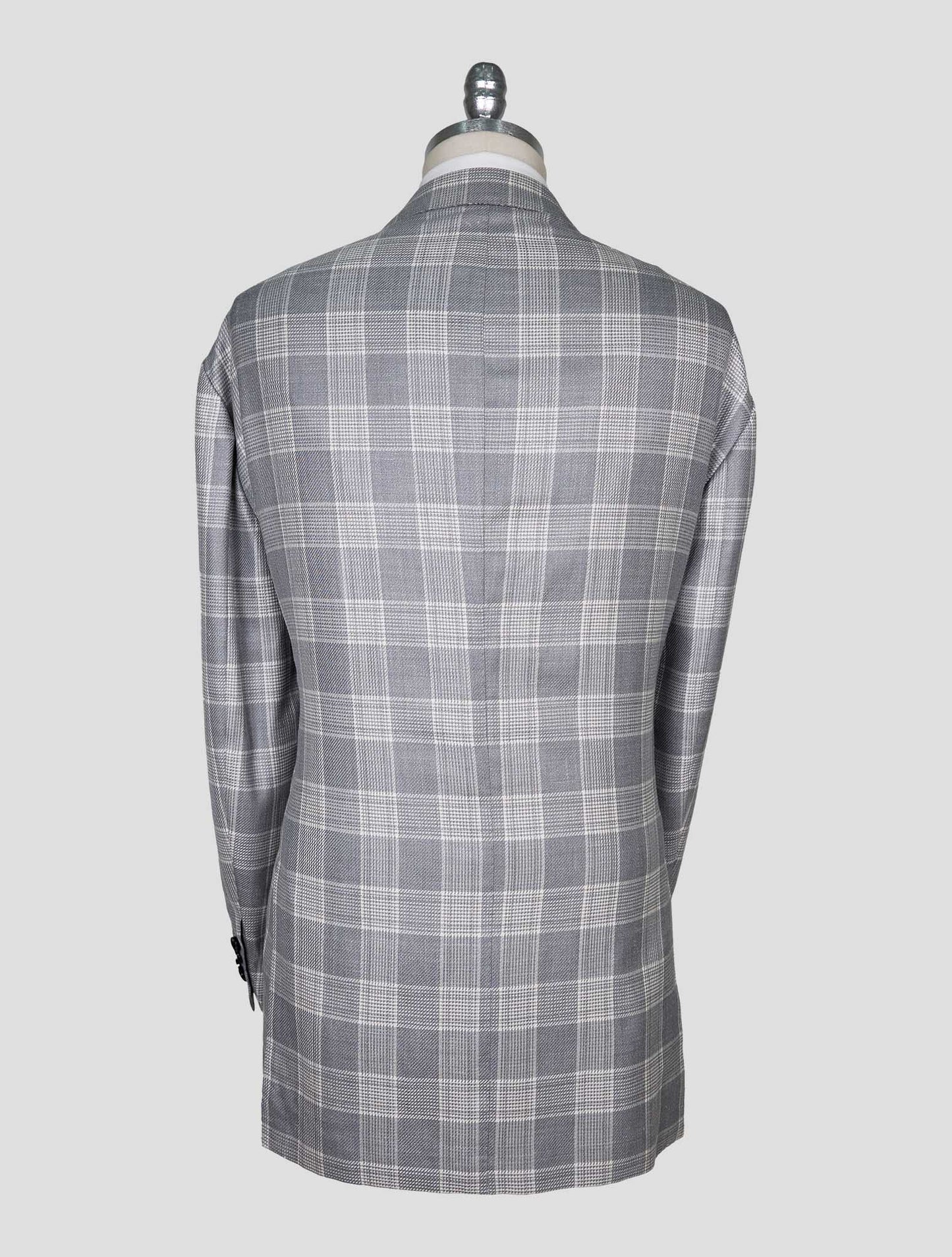 Kiton Gray White Cashmere Blazer