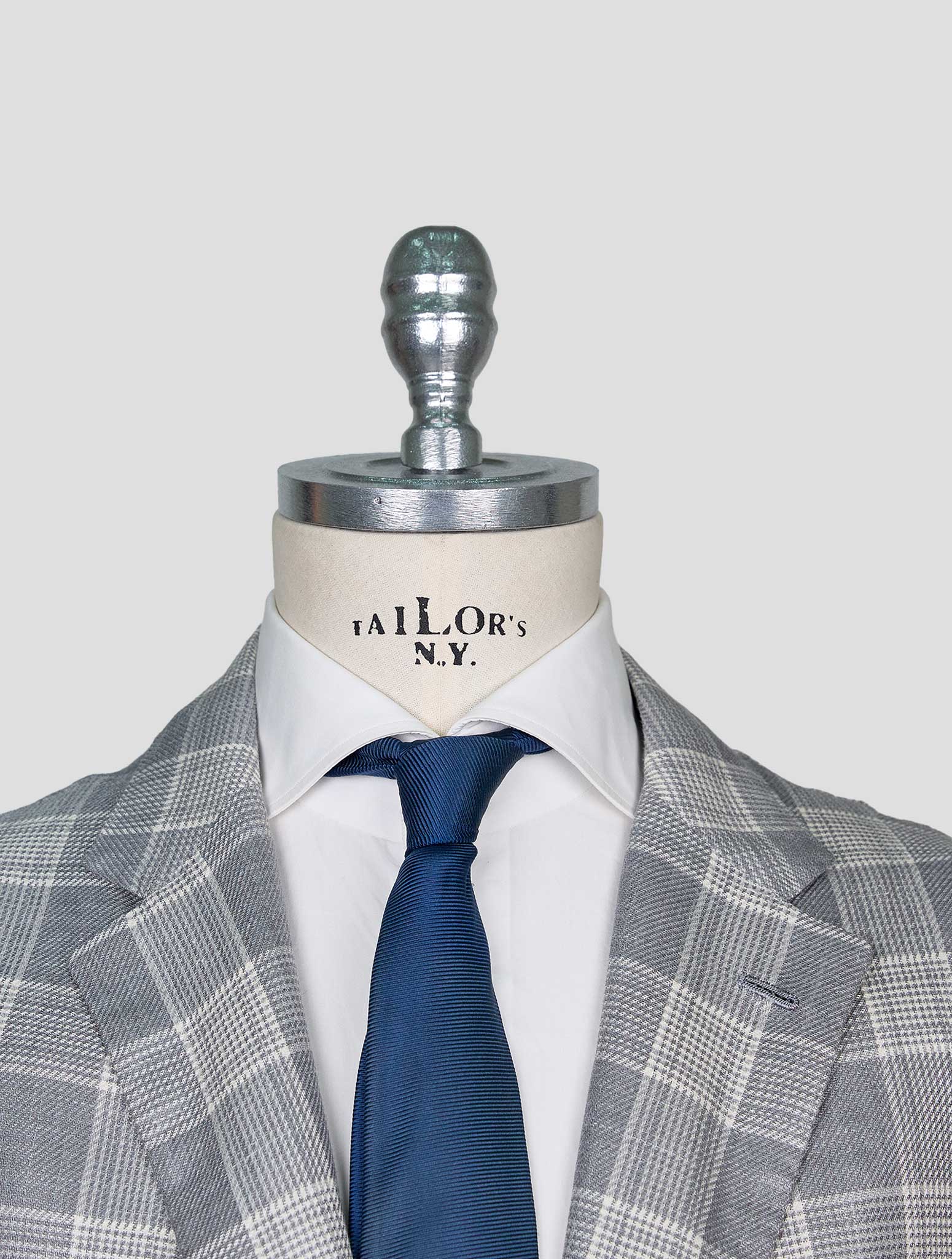 Kiton Gray White Cashmere Blazer