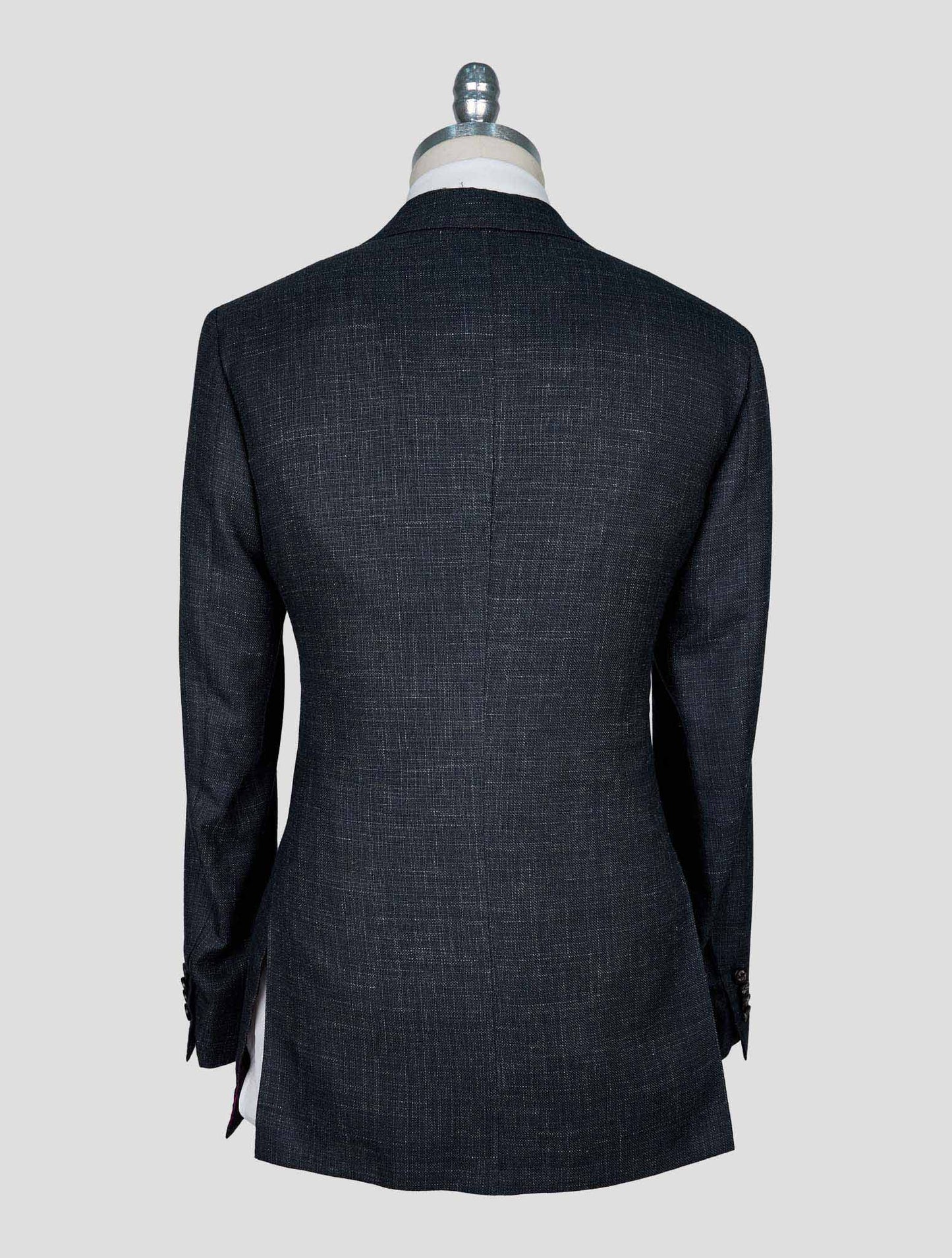 Kiton Gray Cashmere Silk Linen Blazer