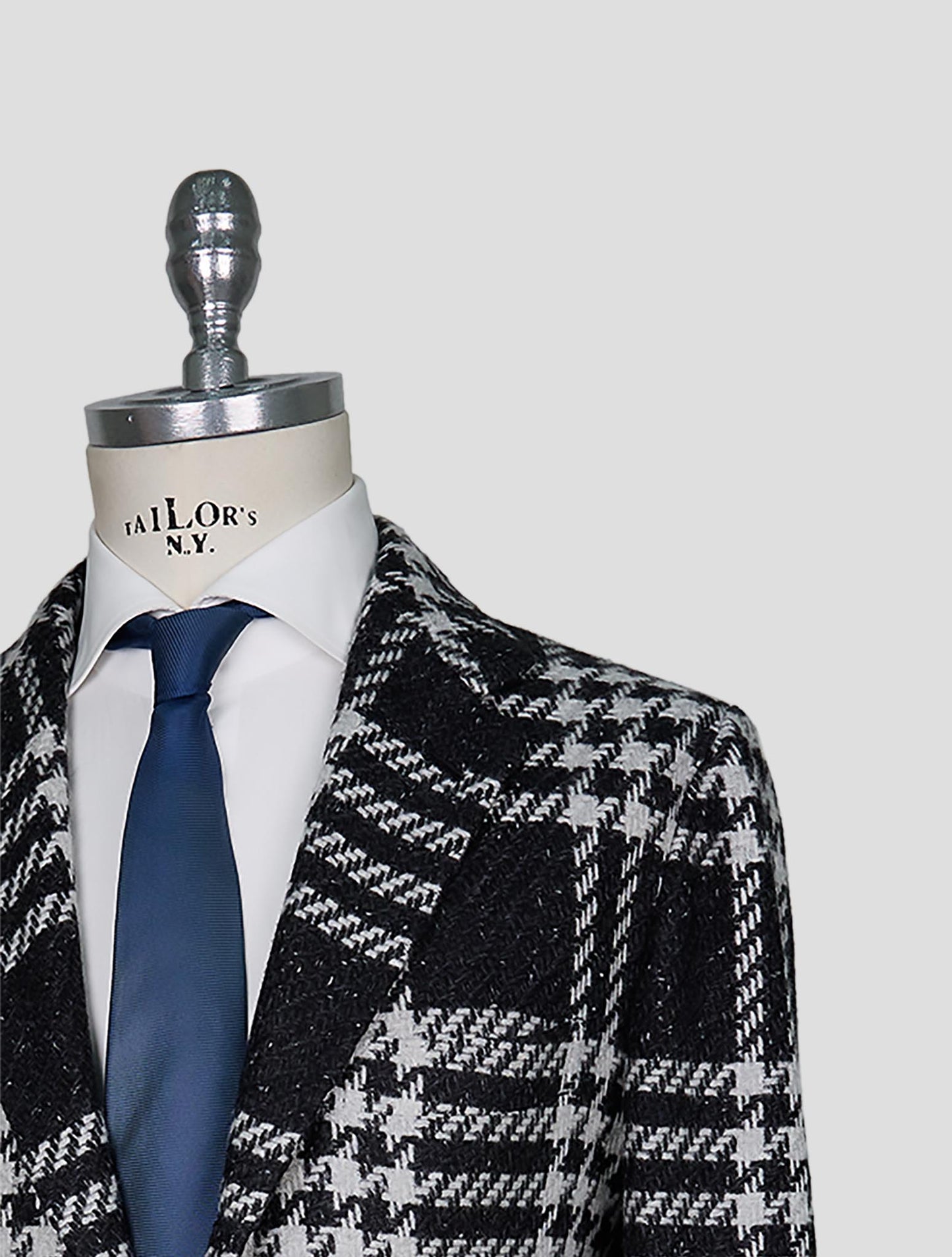 Kiton Gray White Cashmere Blazer