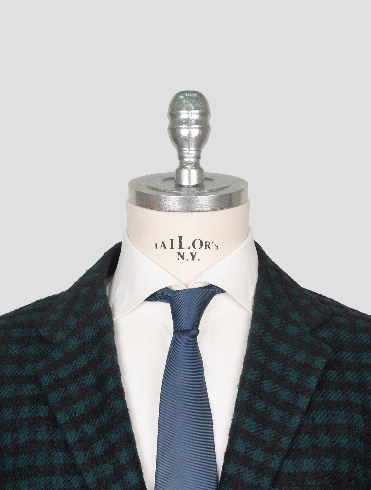 Kiton Green Blue Cashmere Silk Blazer