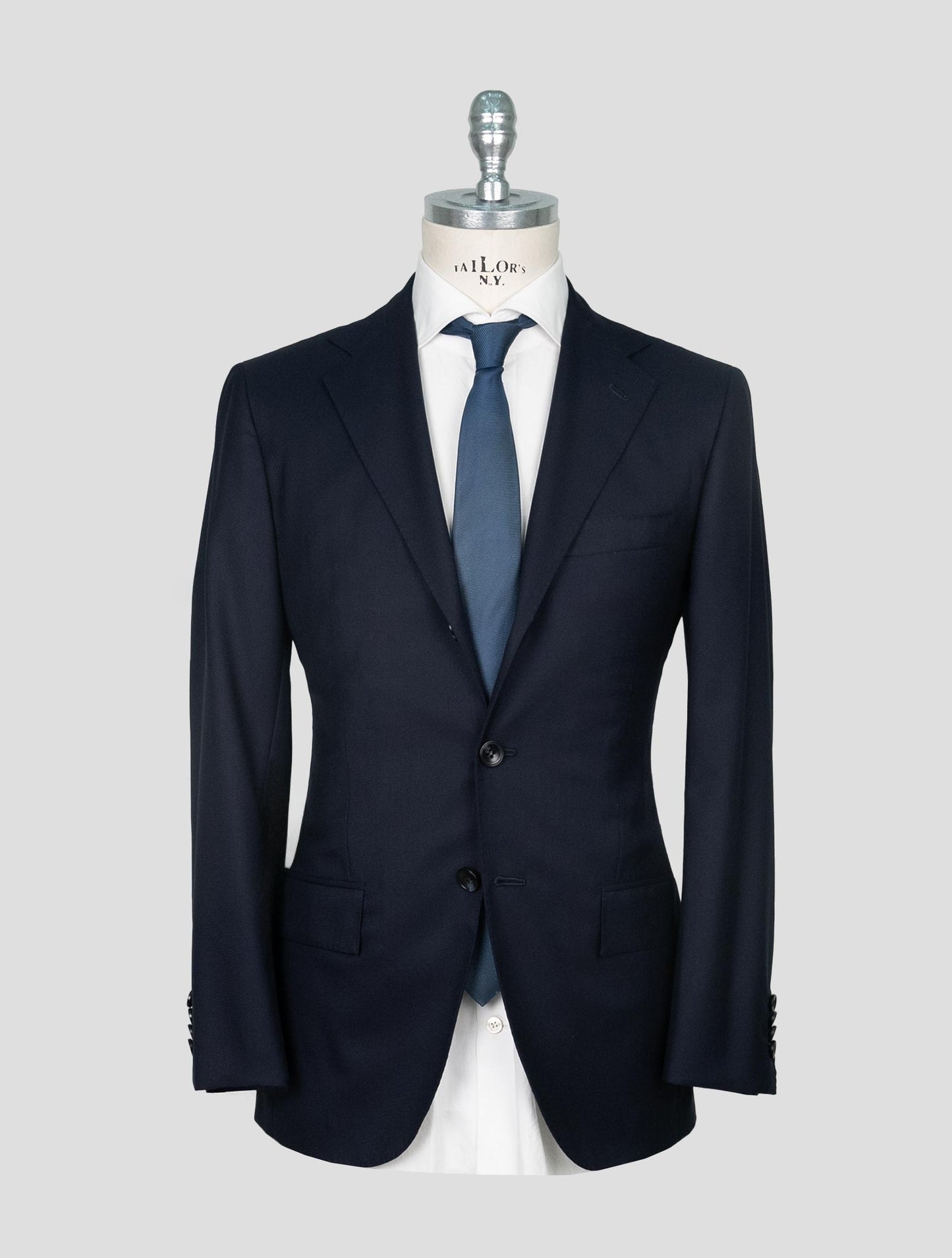 Kiton Blue Wool Suit