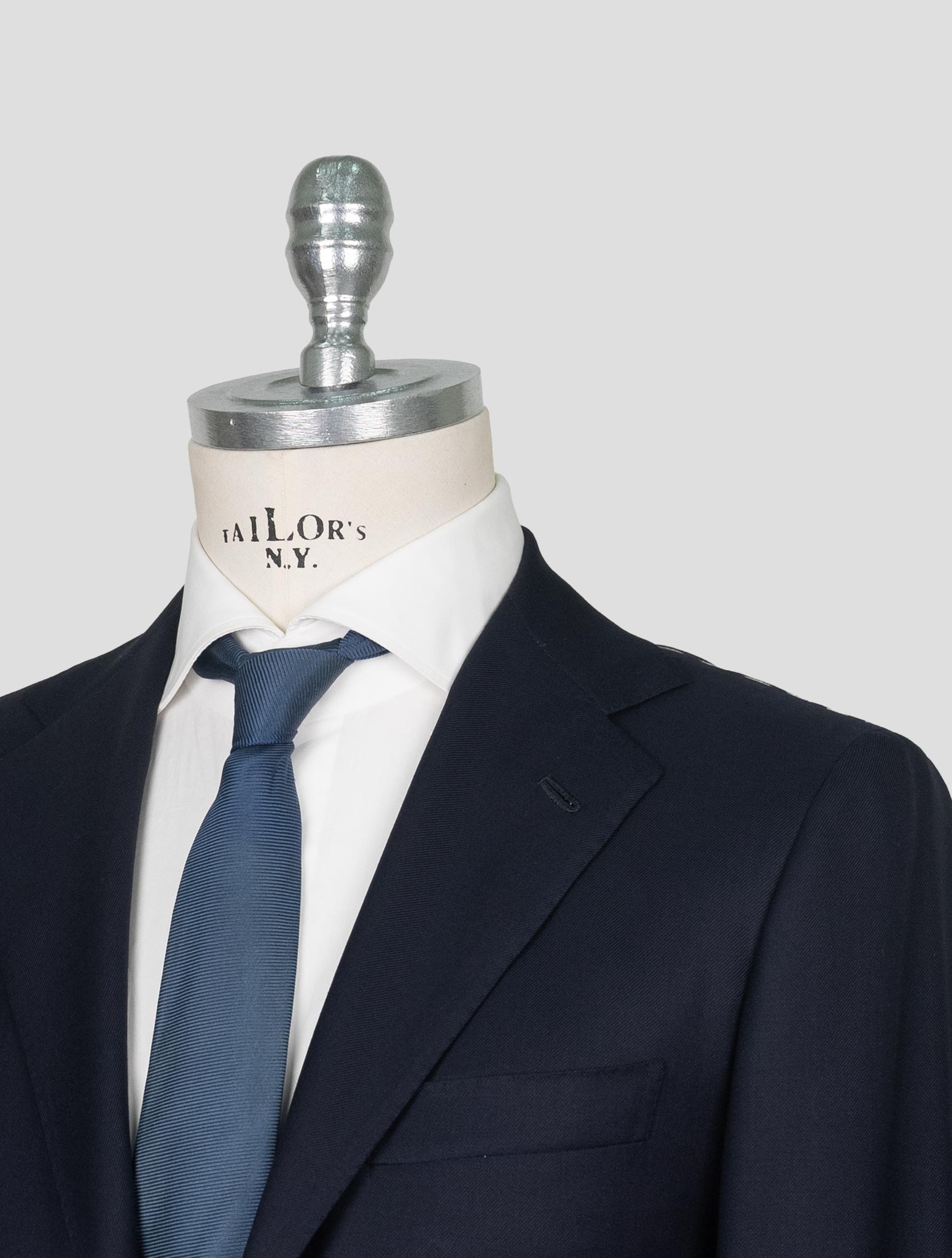 Kiton Blue Wool Suit